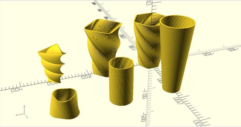 Pot Vase Creator Anpassbares / Customizable OpenSCAD- Script
