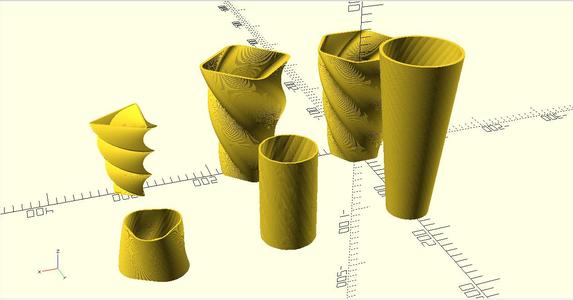 Pot Vase Creator Anpassbares / Customizable OpenSCAD- Script