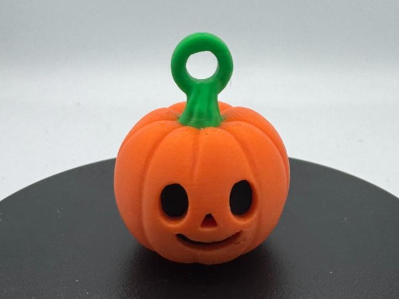 Chibi Jack-o’-Lantern Keychain