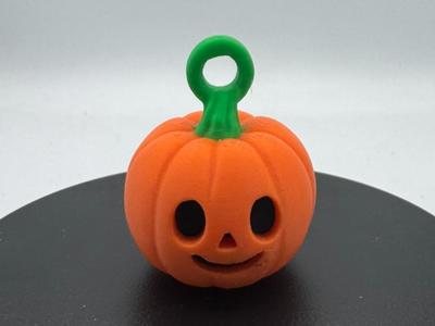 Chibi Jack-o’-Lantern Keychain