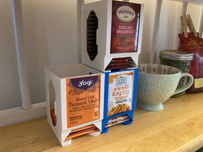 Tea Bag Dispenser - Faster Stackable Interlocking