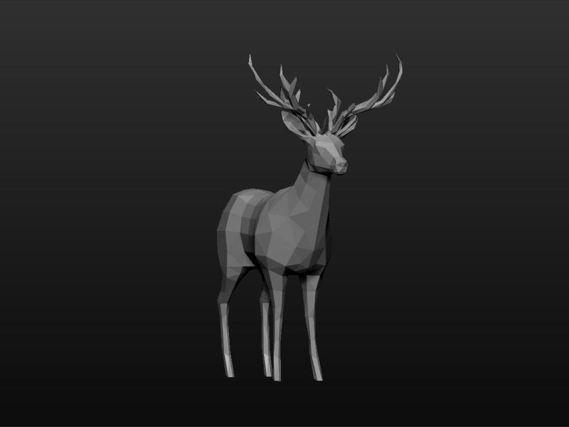 Deer lowpoly