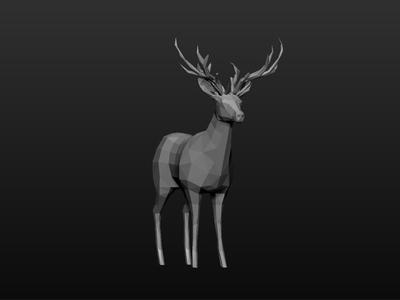Deer lowpoly