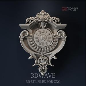 WALL CLOCK 3d stl files for CNC
