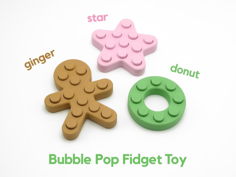 New! Bubble Popping Fidget Toy (Print in Place)