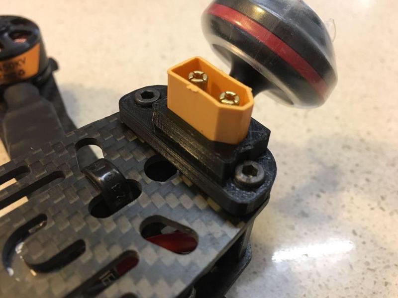 XT60 Lipo Connector Mount for LiftRC LRC Race 5"  