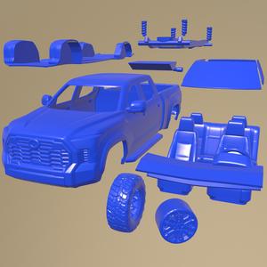 Toyota Tundra SR5 TRD 2022 PRINTABLE CAR IN SEPARATE PARTS