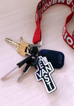 East Van Cross Keychain