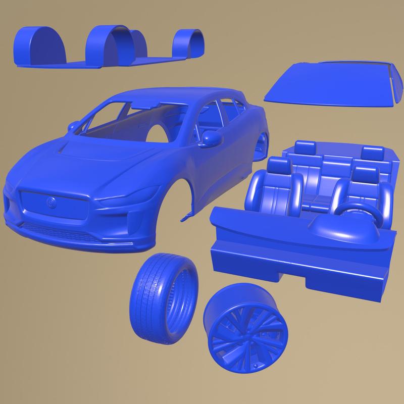 Jaguar I Pace 2024 PRINTABLE CAR IN SEPARATE PARTS