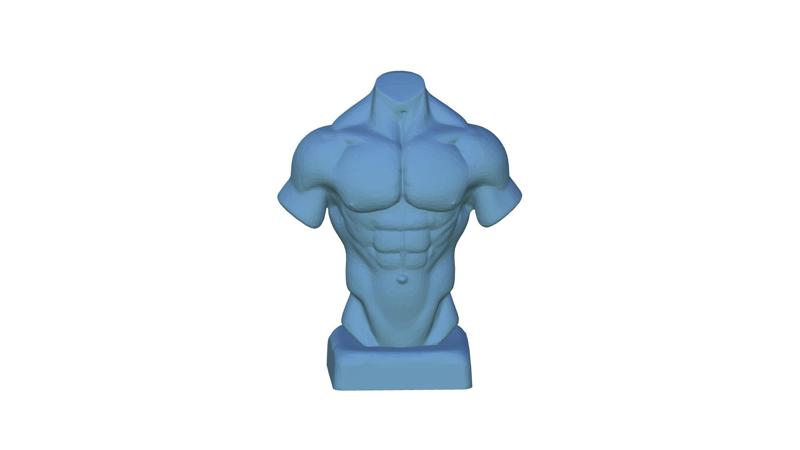 strong man's figure