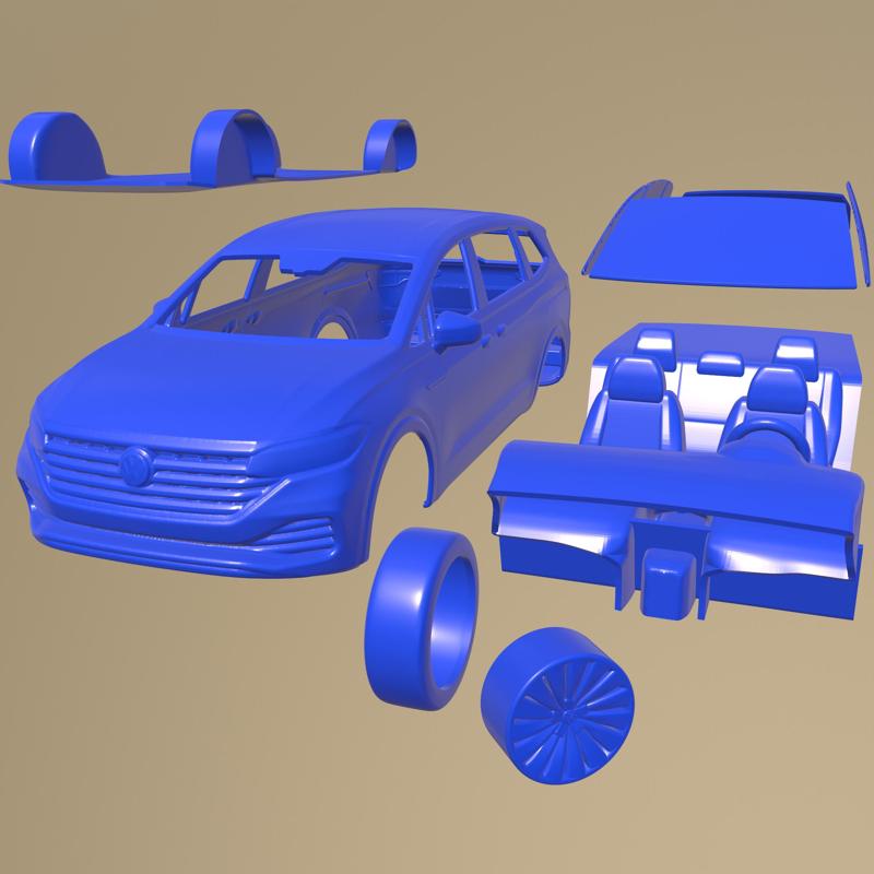Volkswagen Viloran 2020 PRINTABLE CAR IN SEPARATE PARTS