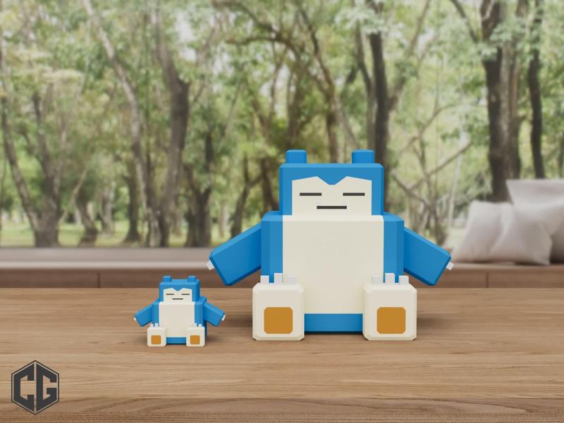 Snorlax Pokemon Multicolor