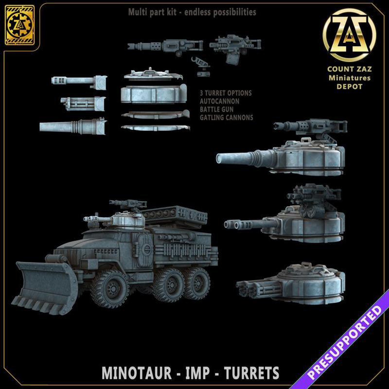 MINOTAUR - TURRETS - 3 OPTIONS
