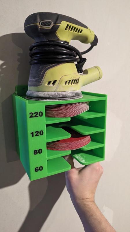 Sander and Paper Holder