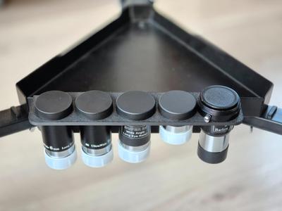 Telescope eyepiece tray 1"25