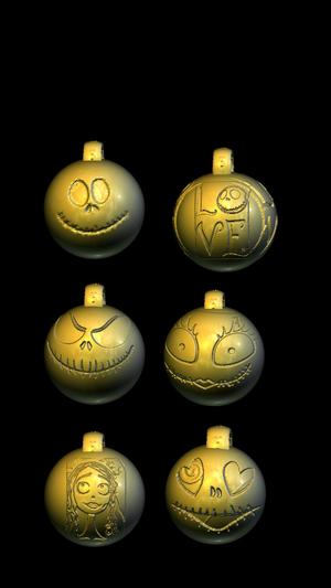 Tim Burton Christmas Balls.