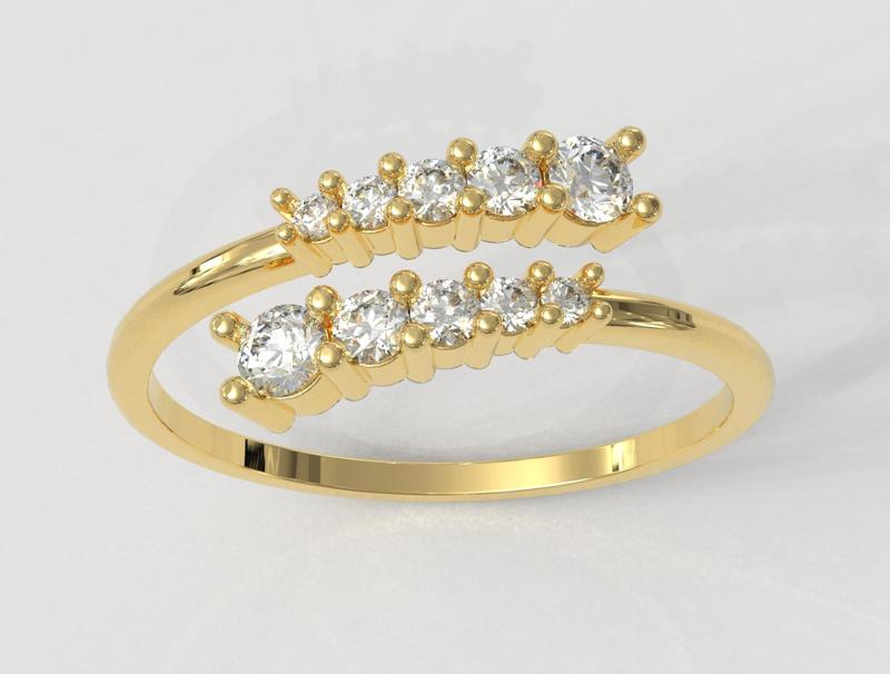 Modern Diamond Ring