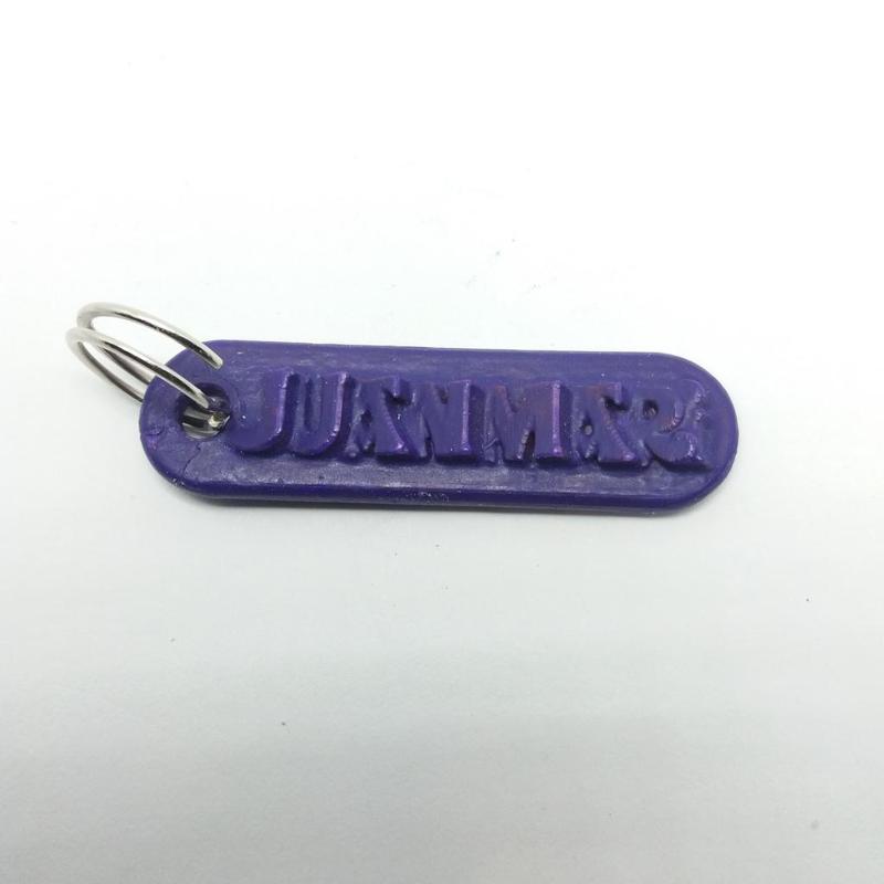 JUANMARI Personalized keychain embossed letters