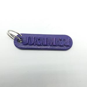 JUANMARI Personalized keychain embossed letters