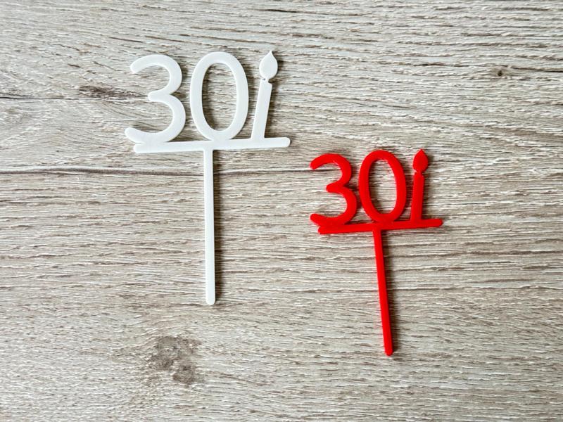 30 year old cake decorations