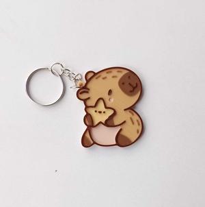 Capybara keychain kawaii - capybara