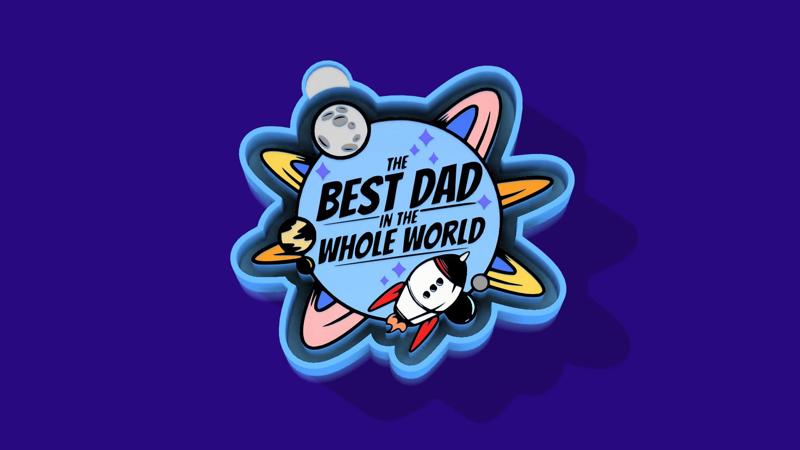 🚀🌍 Best Dad in the Whole World – Freshie, Keychain, Resin & Candle Mold