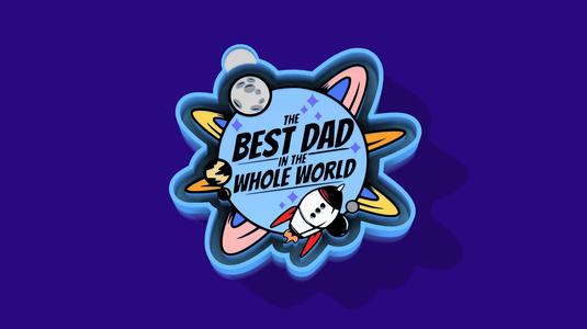 🚀🌍 Best Dad in the Whole World – Freshie, Keychain, Resin & Candle Mold