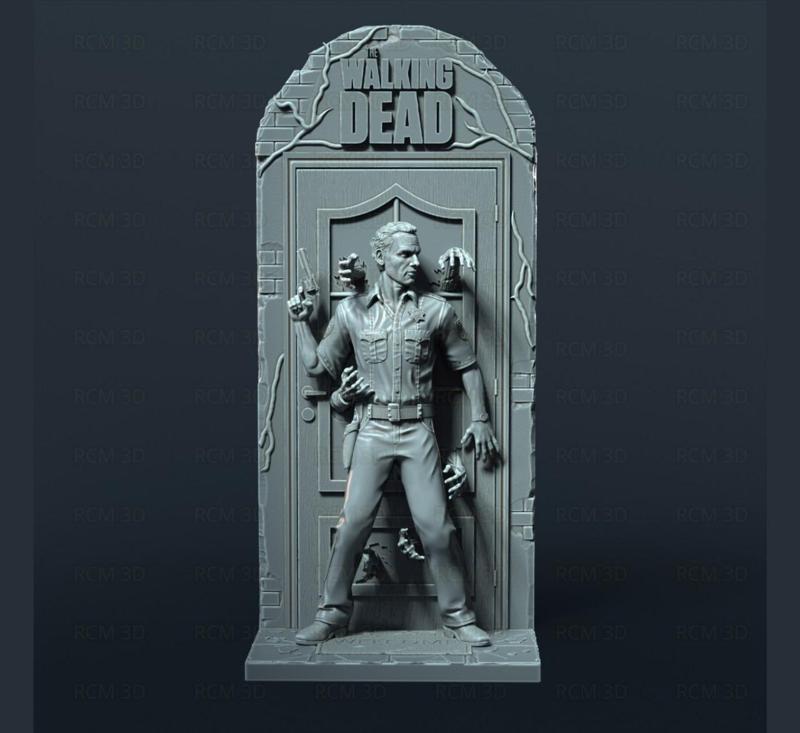 Rick Grimes The Walking Dead statue