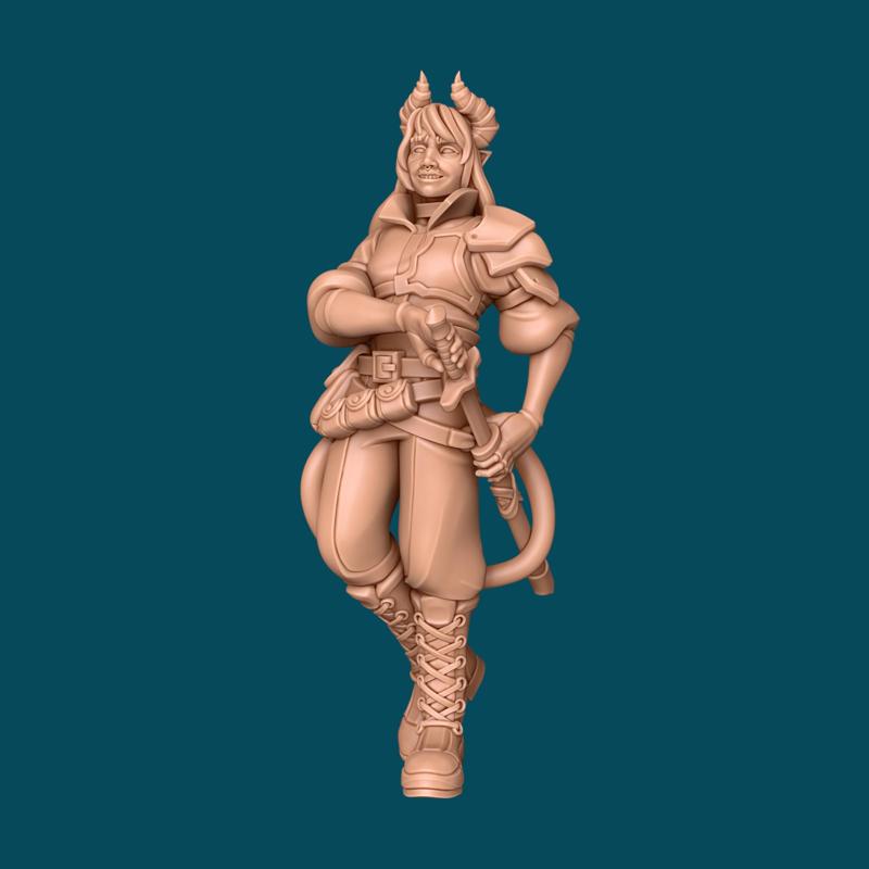 Reverence, a tiefling rogue