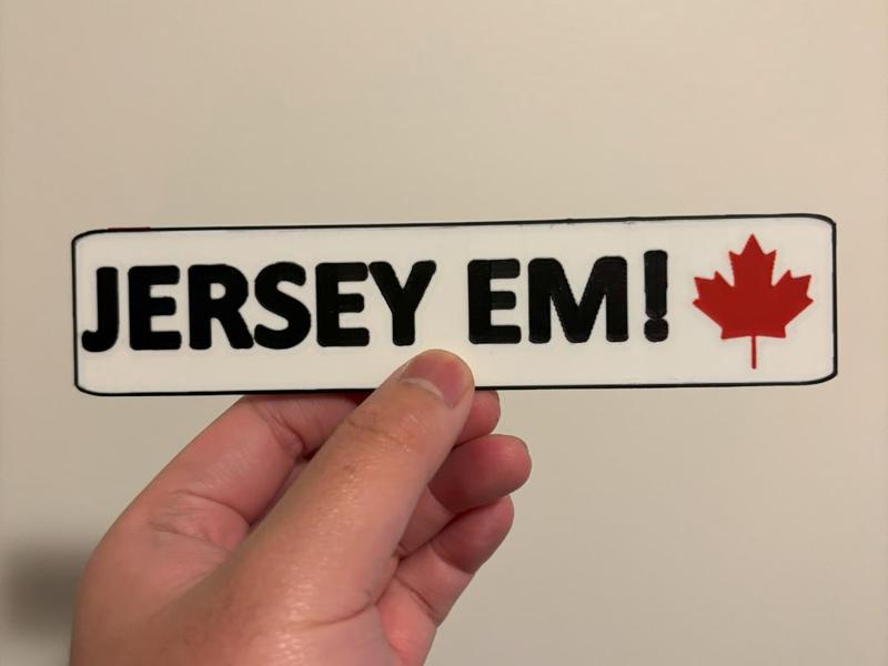 JERSEY EM Bookmark
