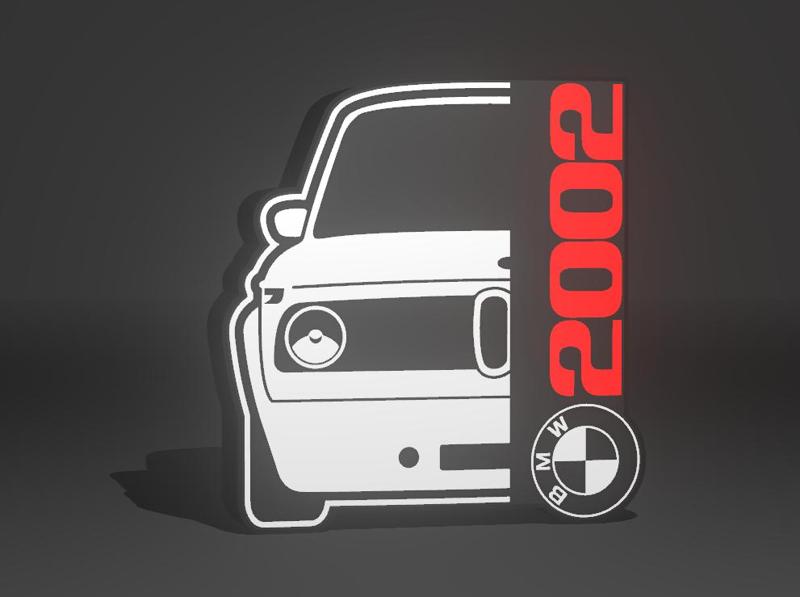 BMW 2002 - Logo - Lightbox Lampara LED