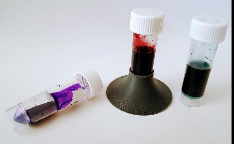 Parameterized Ink Sample Vial Flange