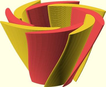 Dual Extrusion Petal Vase