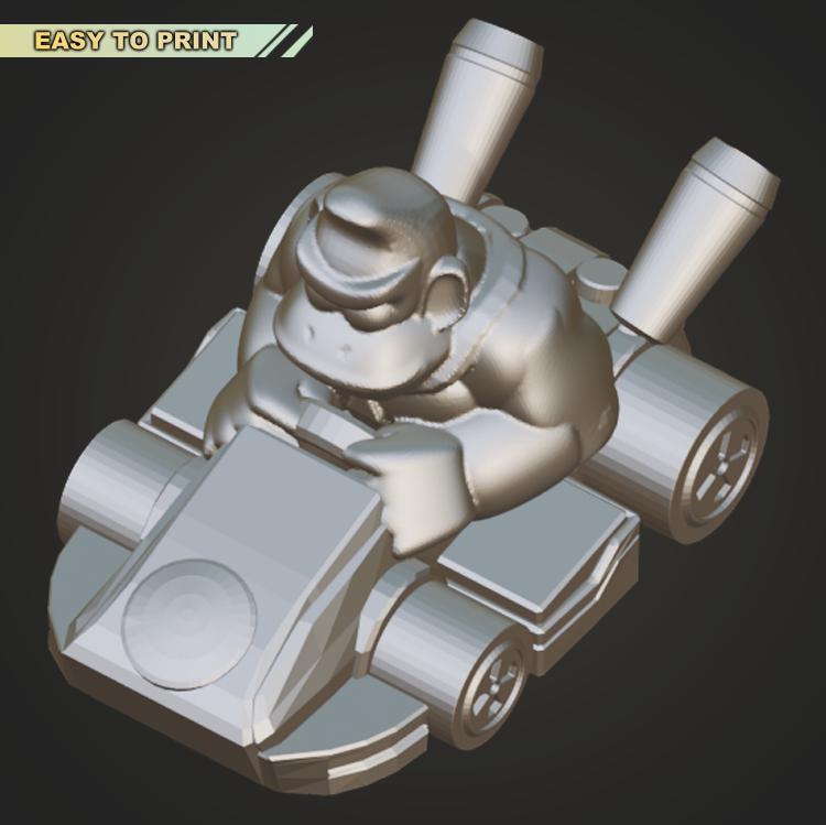 Mario Kart - DONKEY KONG - (EASY TO PRINT - NO SUPPORT)