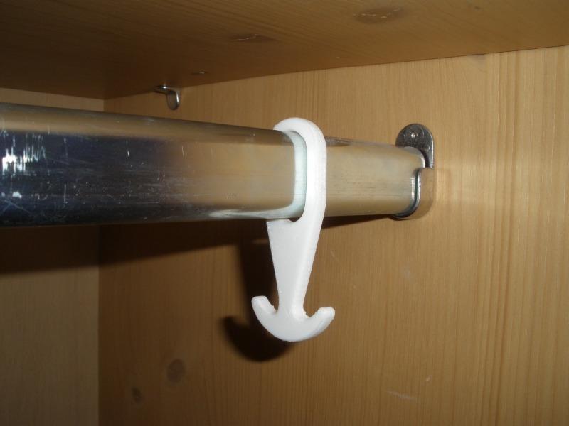  Hook for clothes rod