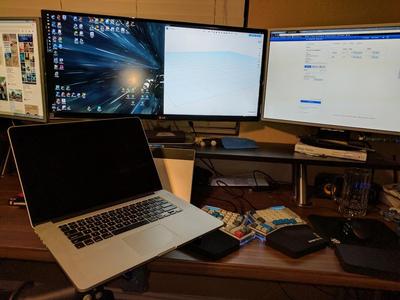 Laptop platform for clampables desk clamp