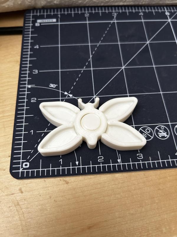 Print In Place Butterfly Spinner Fidget Toy - Commercial License Included