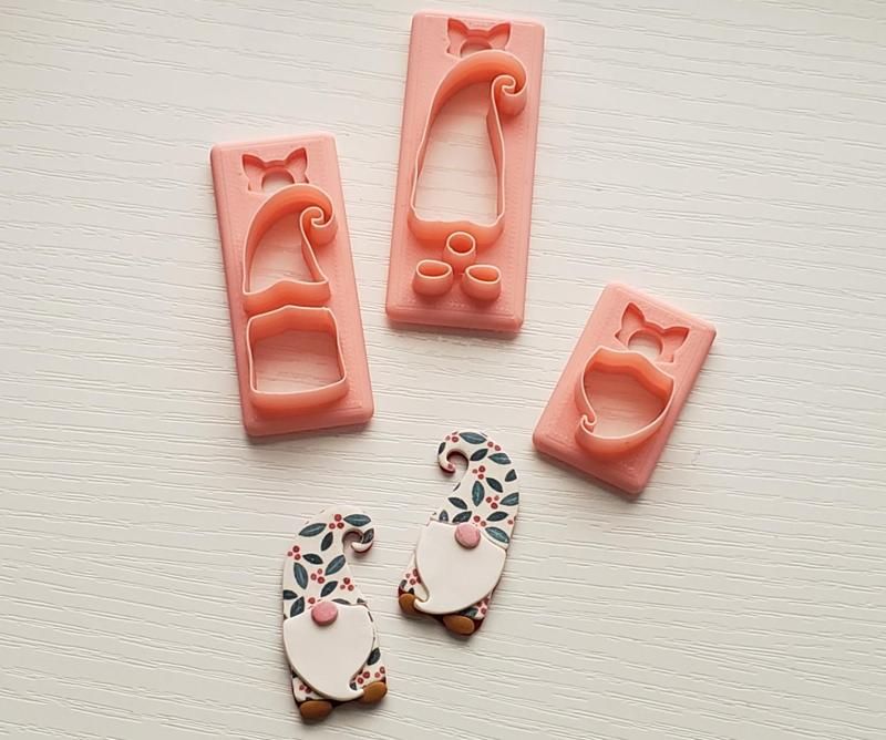 Gnome Set 1 Polymer Clay Earring Cutter