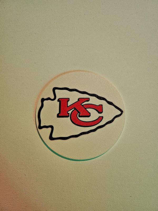 Kansas City Chiefs Coaster / Disc Golf Mini