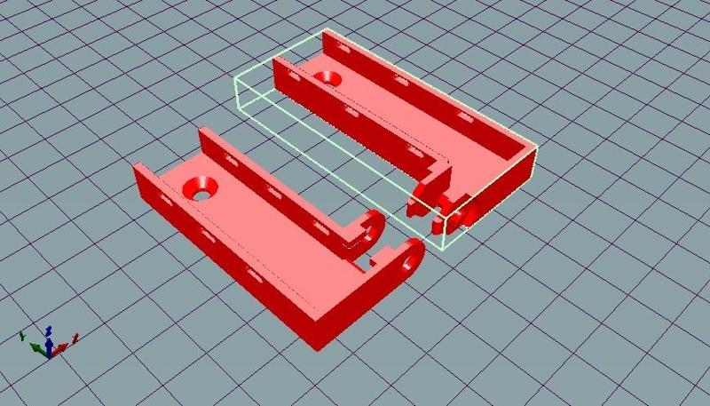 7x7 Cable Chain Ends for FLSUN i3 2017 Heated Bed