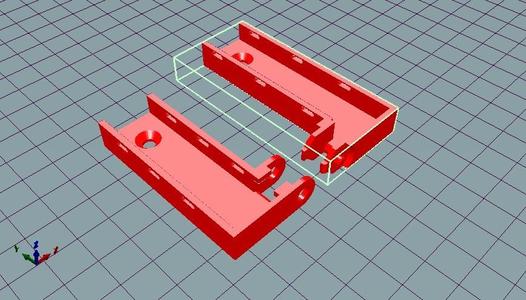 7x7 Cable Chain Ends for FLSUN i3 2017 Heated Bed