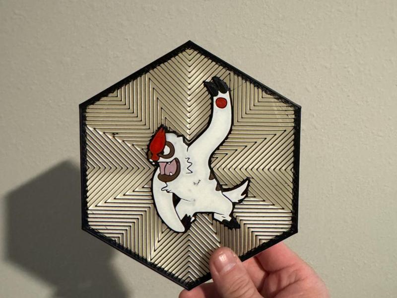#288 Vigoroth Hex Wall Art