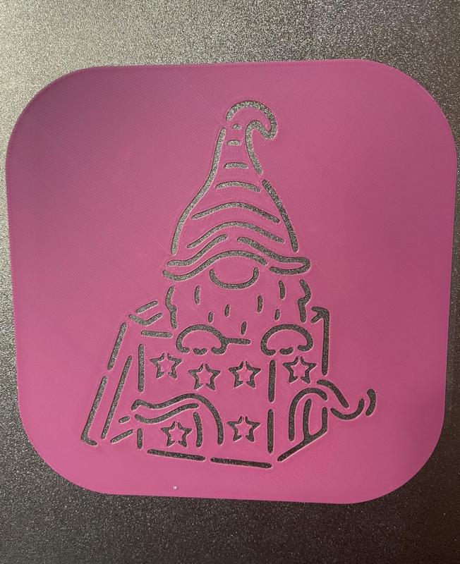 Christmas Gnome 1 - template Stencil