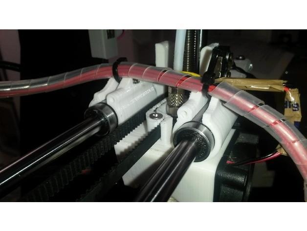 Compact bowden extruder carriage