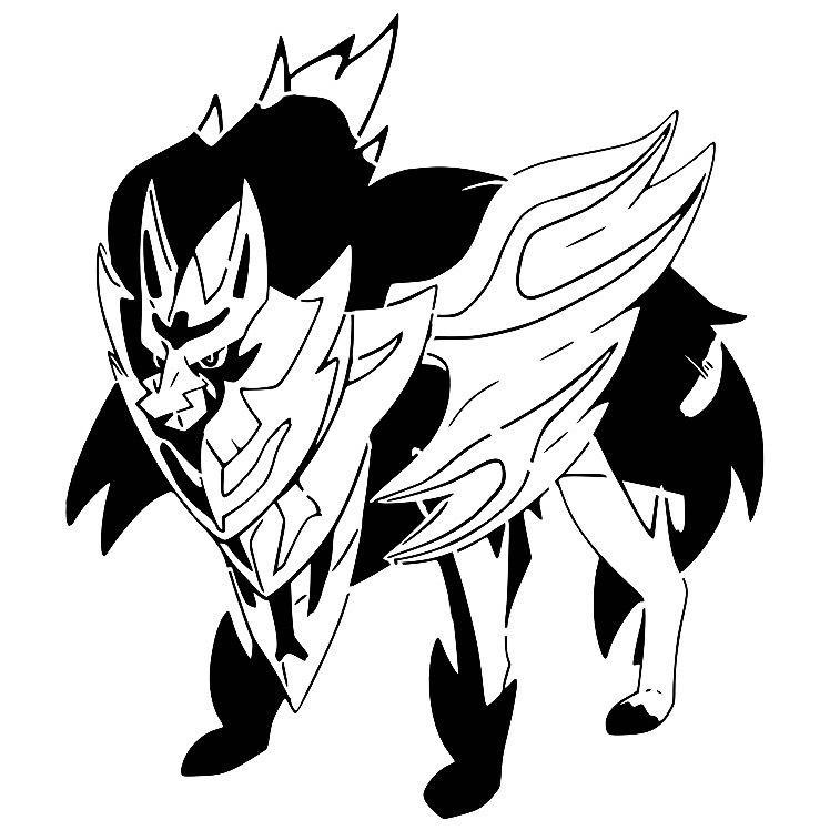 Zamazenta stencil