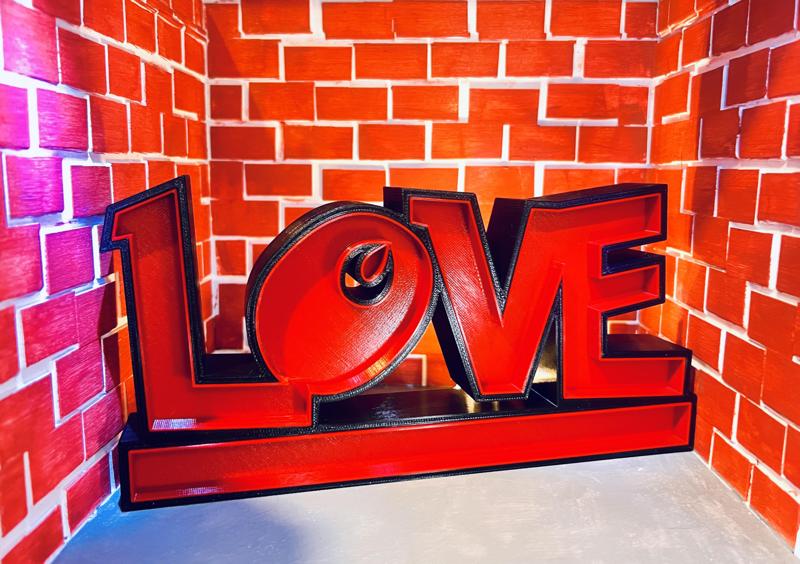 Love light step, lightbox