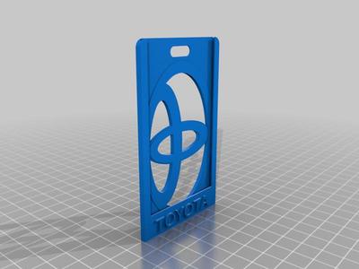 Toyota badge holder