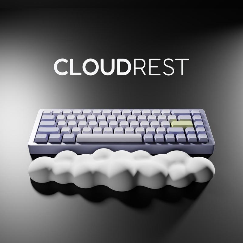 capsIn3d Wrist Rest - Cloud Wrist Rest - Mechanical Keyboard