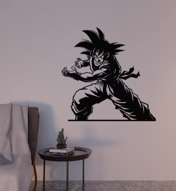 WALL DECORATION GOKU KAMEHAMEHA DRAGON BALL 2D WALL ART