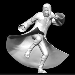 Itachi Kick Pose - Anime Figure STL - Ninja Action Print - Dynamic Pose Model - Naruto Character Design